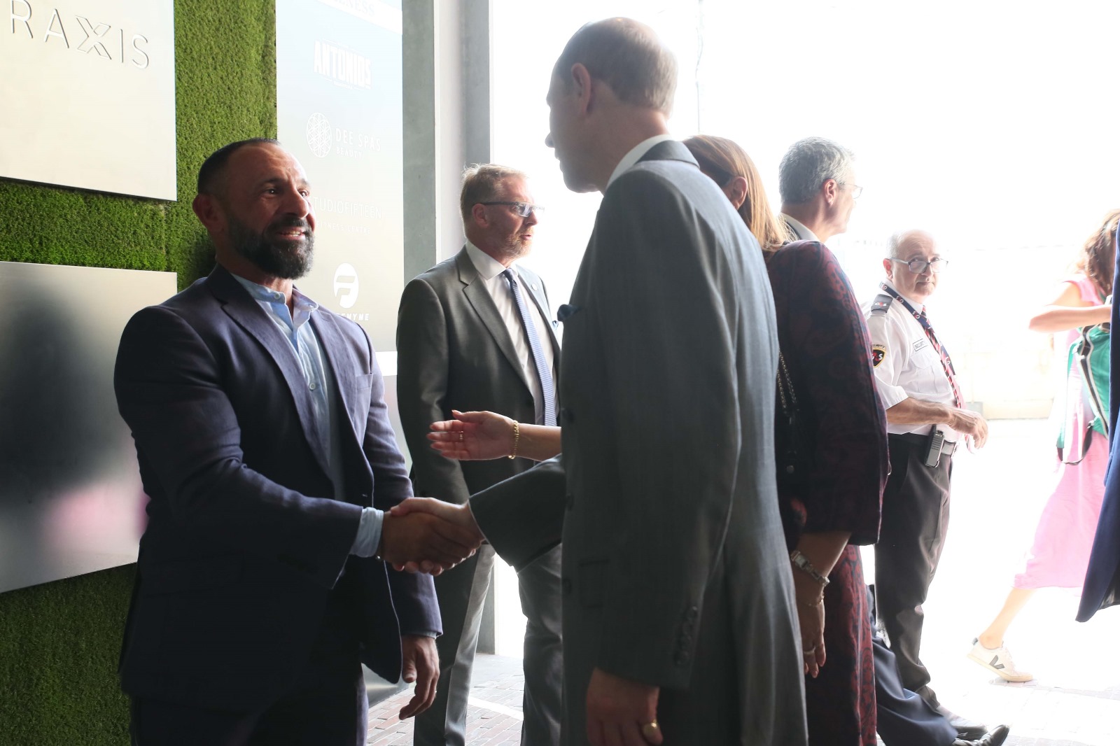 Adrian Farrugia, Cleverbit's COO and National Director of the Duke of Edinburgh International Award in Malta, meets His Royal Highness, Prince Edward, the Duke of Edinburgh