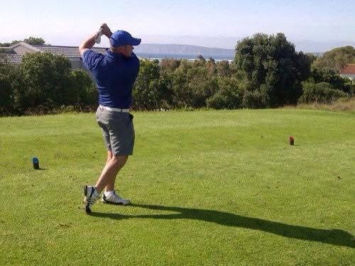 Brett Trojanowski playing golf